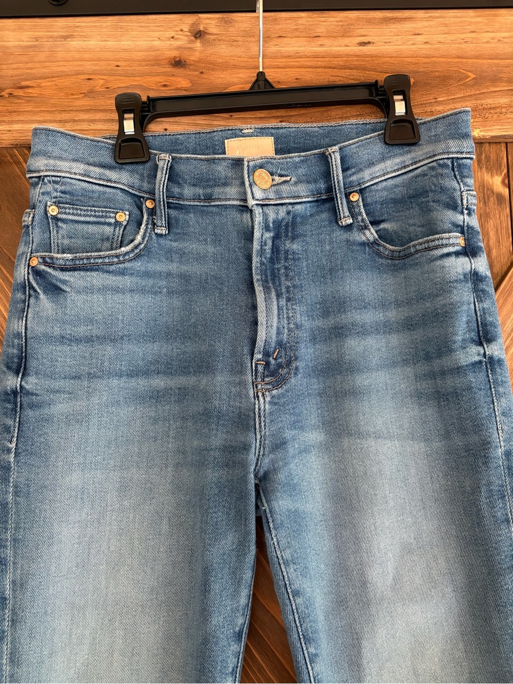 MOTHER The Insider Crop Step Fray Jeans. Monkey in the Middle. Size 28 - Picture 4 of 13
